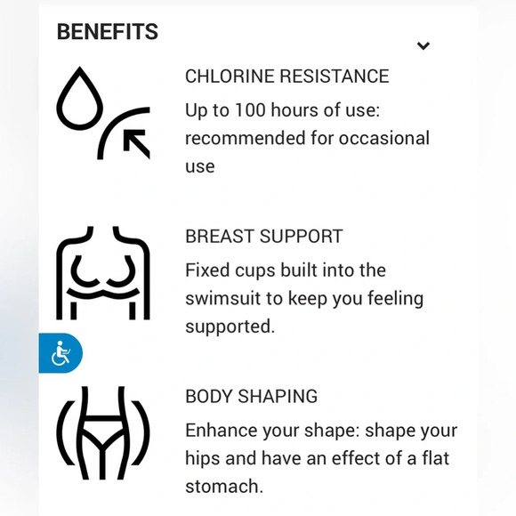 NABAIJI size Large/X Large black and gold one piece bathing suit - Picture 16 of 16